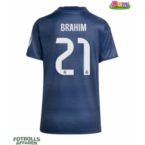 Real Madrid Brahim Diaz #21 Bortatröja Kvinnor 2025-26 Kortärmad